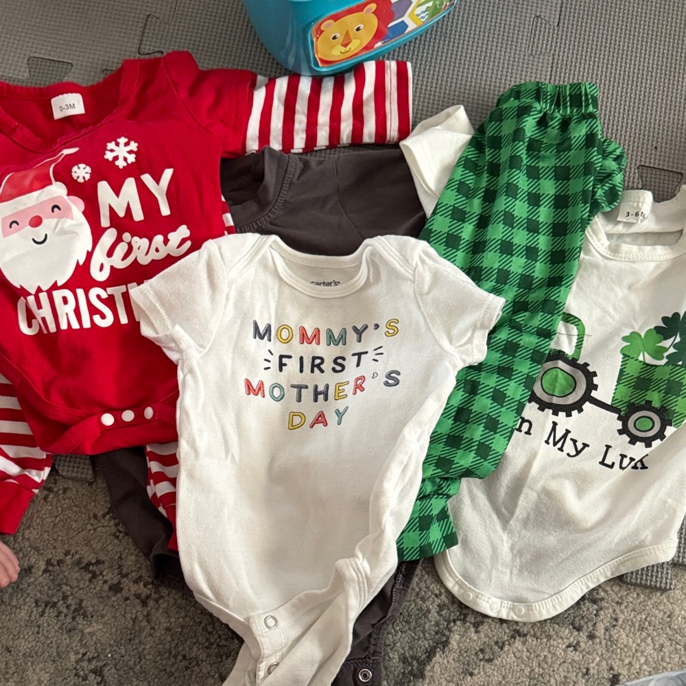 Festive Baby Onesie and Outfit Set